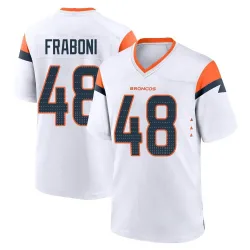 Youth Mitchell Fraboni Denver Broncos No.48 Game 2nd Jersey - White
