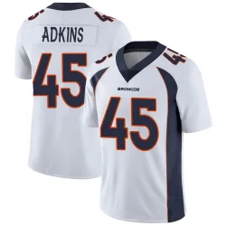 Youth Nate Adkins Denver Broncos No.45 Limited Vapor Untouchable Jersey - White