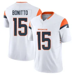 Youth Nik Bonitto Denver Broncos No.15 Limited Vapor F.U.S.E. Jersey - White