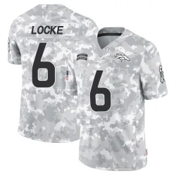 Youth P.J. Locke Denver Broncos No.6 Limited 2024 Salute to Service Jersey - Arctic Camo