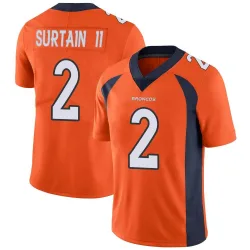 Youth Pat Surtain II Denver Broncos No.2 Limited Team Color Vapor Untouchable Jersey - Orange