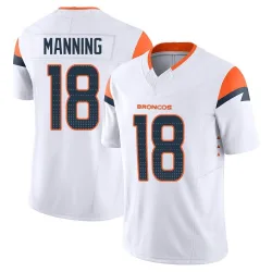 Youth Peyton Manning Denver Broncos No.18 Limited Vapor F.U.S.E. Jersey - White
