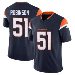 Youth Que Robinson Denver Broncos No.51 Limited Alternate Vapor F.U.S.E. Jersey - Navy