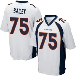 Youth Quinn Bailey Denver Broncos No.75 Game Jersey - White
