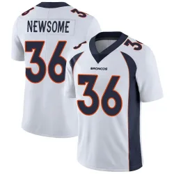 Youth Quinton Newsome Denver Broncos No.36 Limited Vapor Untouchable Jersey - White
