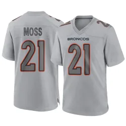 Youth Riley Moss Denver Broncos No.21 Game Atmosphere Fashion Jersey - Gray