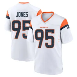 Youth Sai'vion Jones Denver Broncos No.95 Game 2nd Jersey - White