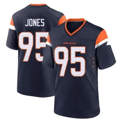 Youth Sai'vion Jones Denver Broncos No.95 Game Alternate Jersey - Navy