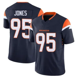 Youth Sai'vion Jones Denver Broncos No.95 Limited Alternate Vapor F.U.S.E. Jersey - Navy
