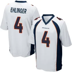 Youth Sam Ehlinger Denver Broncos No.4 Game Jersey - White