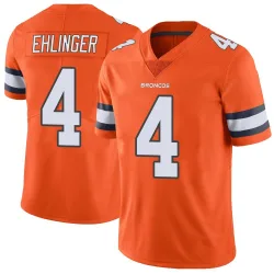 Youth Sam Ehlinger Denver Broncos No.4 Limited Color Rush Vapor Untouchable Jersey - Orange