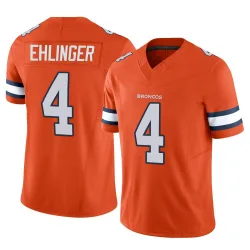 Youth Sam Ehlinger Denver Broncos No.4 Limited Vapor F.U.S.E. Jersey - Orange