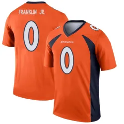 Youth Sam Franklin Jr. Denver Broncos No.0 Legend Jersey - Orange
