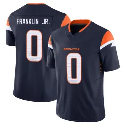 Youth Sam Franklin Jr. Denver Broncos No.0 Limited Alternate Vapor F.U.S.E. Jersey - Navy