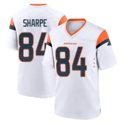 Youth Shannon Sharpe Denver Broncos No.84 Game 2nd Jersey - White
