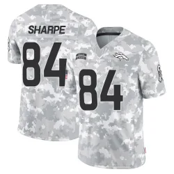 Youth Shannon Sharpe Denver Broncos No.84 Limited 2024 Salute to Service Jersey - Arctic Camo