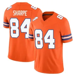 Youth Shannon Sharpe Denver Broncos No.84 Limited Alternate Vapor F.U.S.E. Mile High Collection 1977 Throwback Jersey - Orange