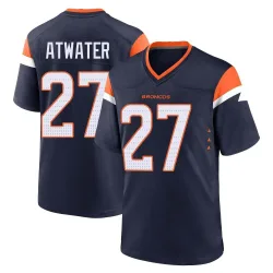 Youth Steve Atwater Denver Broncos No.27 Game Alternate Jersey - Navy