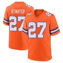 Youth Steve Atwater Denver Broncos No.27 Game Alternate Mile High Collection 1977 Throwback Jersey - Orange