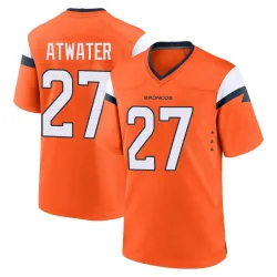 Youth Steve Atwater Denver Broncos No.27 Game Jersey - Orange