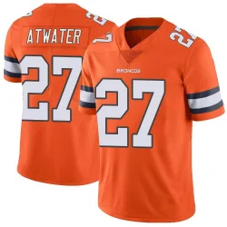 Youth Steve Atwater Denver Broncos No.27 Limited Color Rush Vapor Untouchable Jersey - Orange