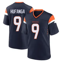 Youth Talanoa Hufanga Denver Broncos No.9 Game Alternate Jersey - Navy
