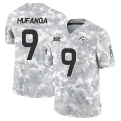 Youth Talanoa Hufanga Denver Broncos No.9 Limited 2024 Salute to Service Jersey - Arctic Camo