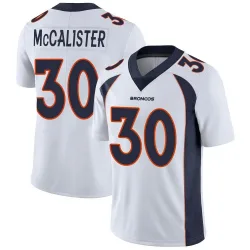 Youth Tanner McCalister Denver Broncos No.30 Limited Vapor Untouchable Jersey - White