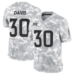 Youth Terrell Davis Denver Broncos No.30 Limited 2024 Salute to Service Jersey - Arctic Camo