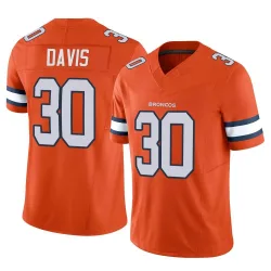 Youth Terrell Davis Denver Broncos No.30 Limited Vapor F.U.S.E. Jersey - Orange