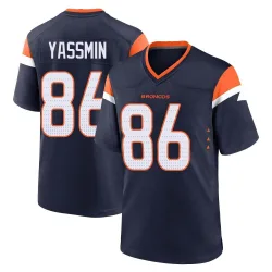 Youth Thomas Yassmin Denver Broncos No.86 Game Alternate Jersey - Navy