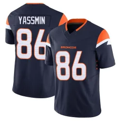 Youth Thomas Yassmin Denver Broncos No.86 Limited Alternate Vapor F.U.S.E. Jersey - Navy