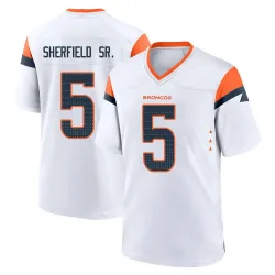 Youth Trent Sherfield Sr. Denver Broncos No.5 Game 2nd Jersey - White