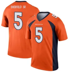 Youth Trent Sherfield Sr. Denver Broncos No.5 Legend Jersey - Orange
