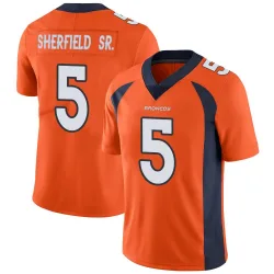 Youth Trent Sherfield Sr. Denver Broncos No.5 Limited Team Color Vapor Untouchable Jersey - Orange
