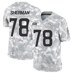 Youth Will Sherman Denver Broncos No.78 Limited 2024 Salute to Service Jersey - Arctic Camo