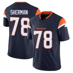 Youth Will Sherman Denver Broncos No.78 Limited Alternate Vapor F.U.S.E. Jersey - Navy