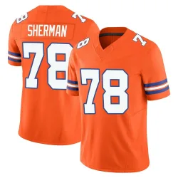 Youth Will Sherman Denver Broncos No.78 Limited Alternate Vapor F.U.S.E. Mile High Collection 1977 Throwback Jersey - Orange