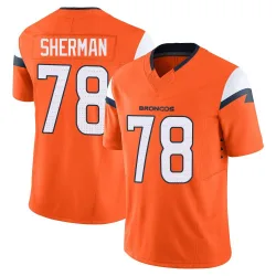 Youth Will Sherman Denver Broncos No.78 Limited Vapor F.U.S.E. 2nd Jersey - Orange